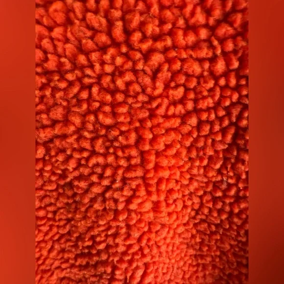 Free People Rivington fleece zip up size Small red with black purple vintage - Picture 8 of 16